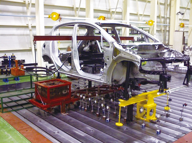 BIW static stiffness test rig